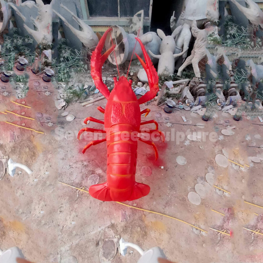 Fiberglass Giant Crayfish Statue - Image 3