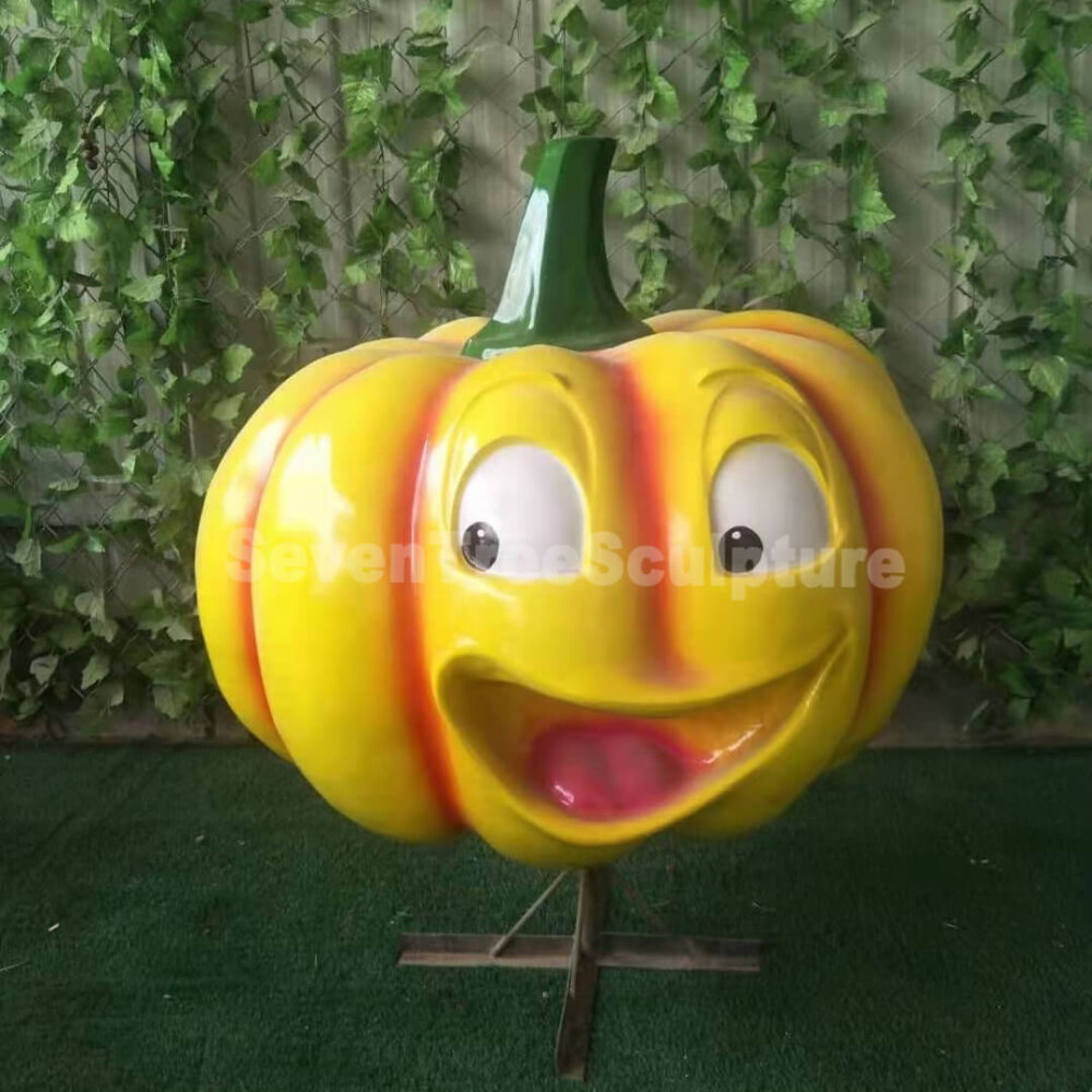 Fiberglass Pumpkin Sculpture - Image 3