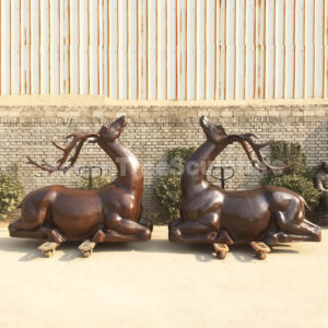 Life Size Whitetail Deer Statues