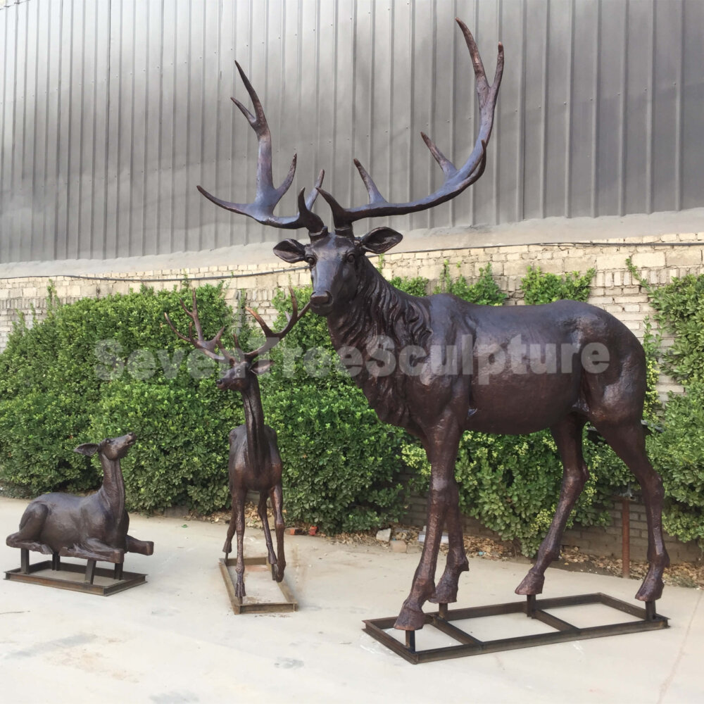 Stag Statue For Sale - Image 2