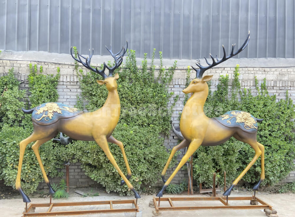 Bronze Deer Statue For Sale