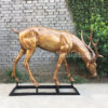 Gold Deer Statue For Sale