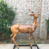 Gold Deer Statue For Sale - Image 2