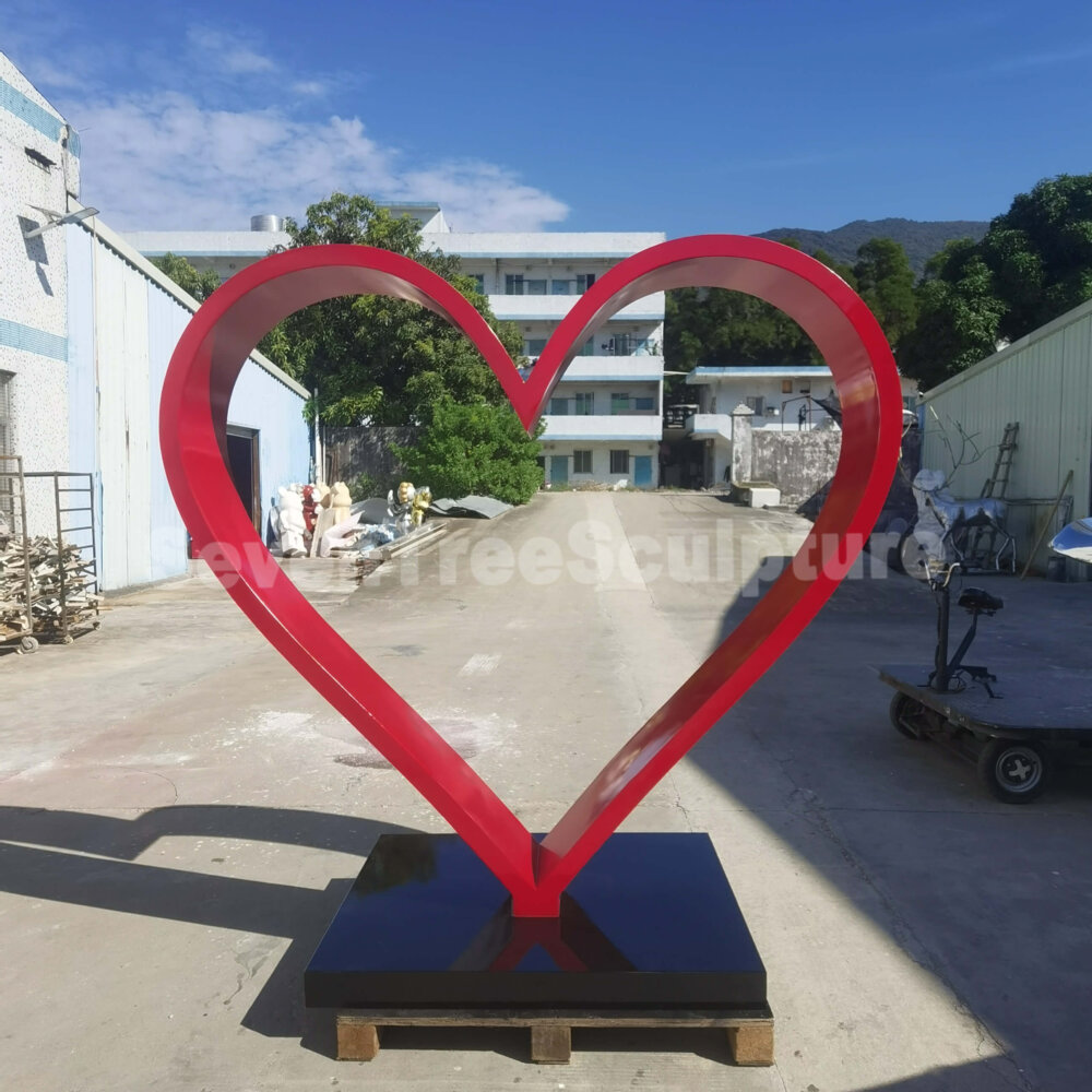 Stainless Steel Love Sculpture For Sale