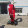 Stainless Steel Love Sculpture For Sale - Image 3