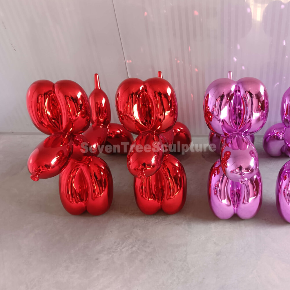 Pop Art Fiberglass Balloon Dog Sculpture for Sale - Image 4