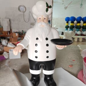 life size chef statue for restaurant decoration