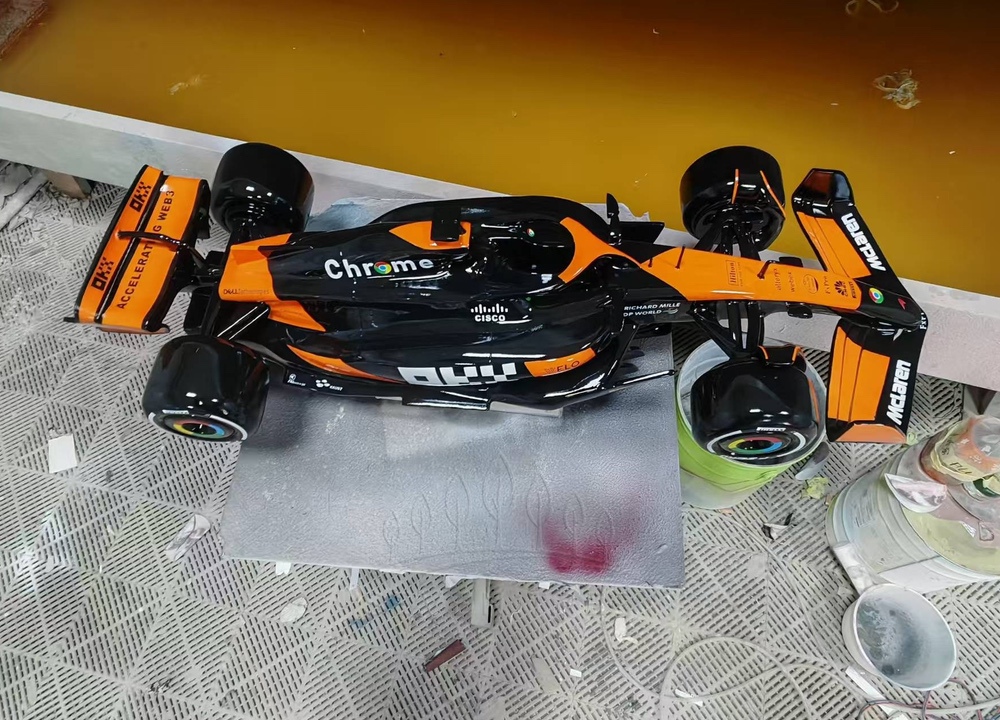 Formula 1 car replica handcrafted model