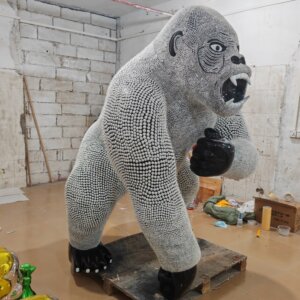 large contemporary gorilla sculpture