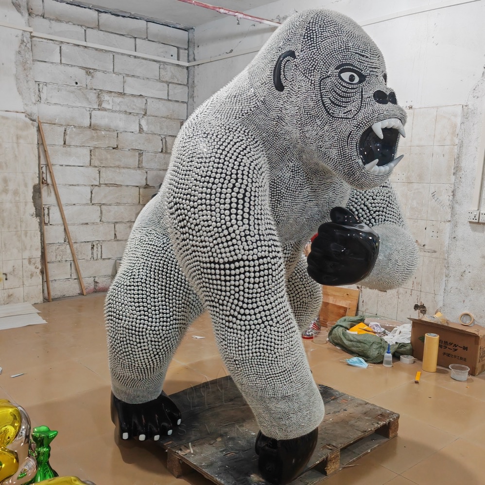 large contemporary gorilla sculpture