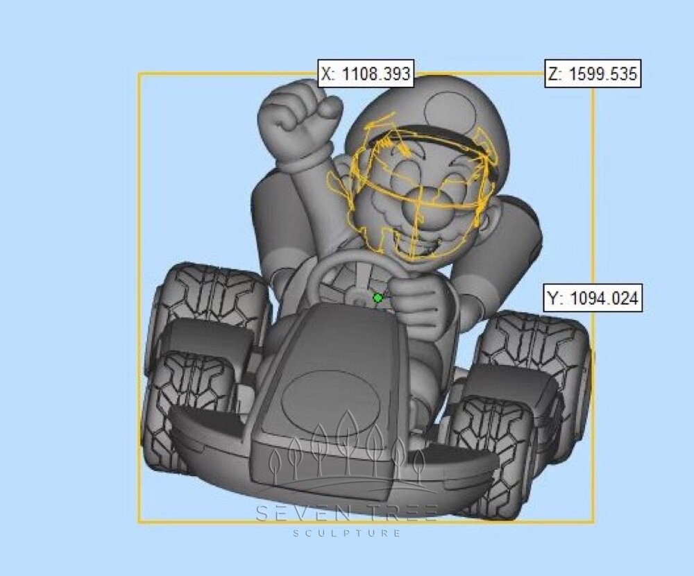 Mario Kart sculpture design