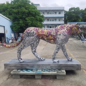 modern leopard statue