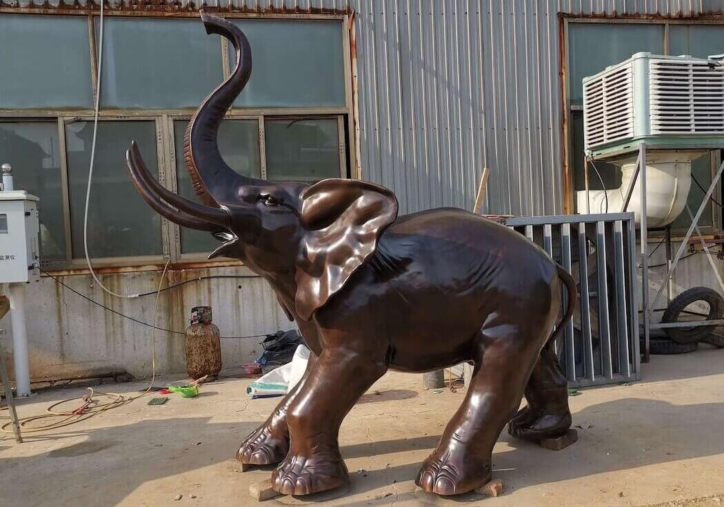 Elephant bronze sculpture 1